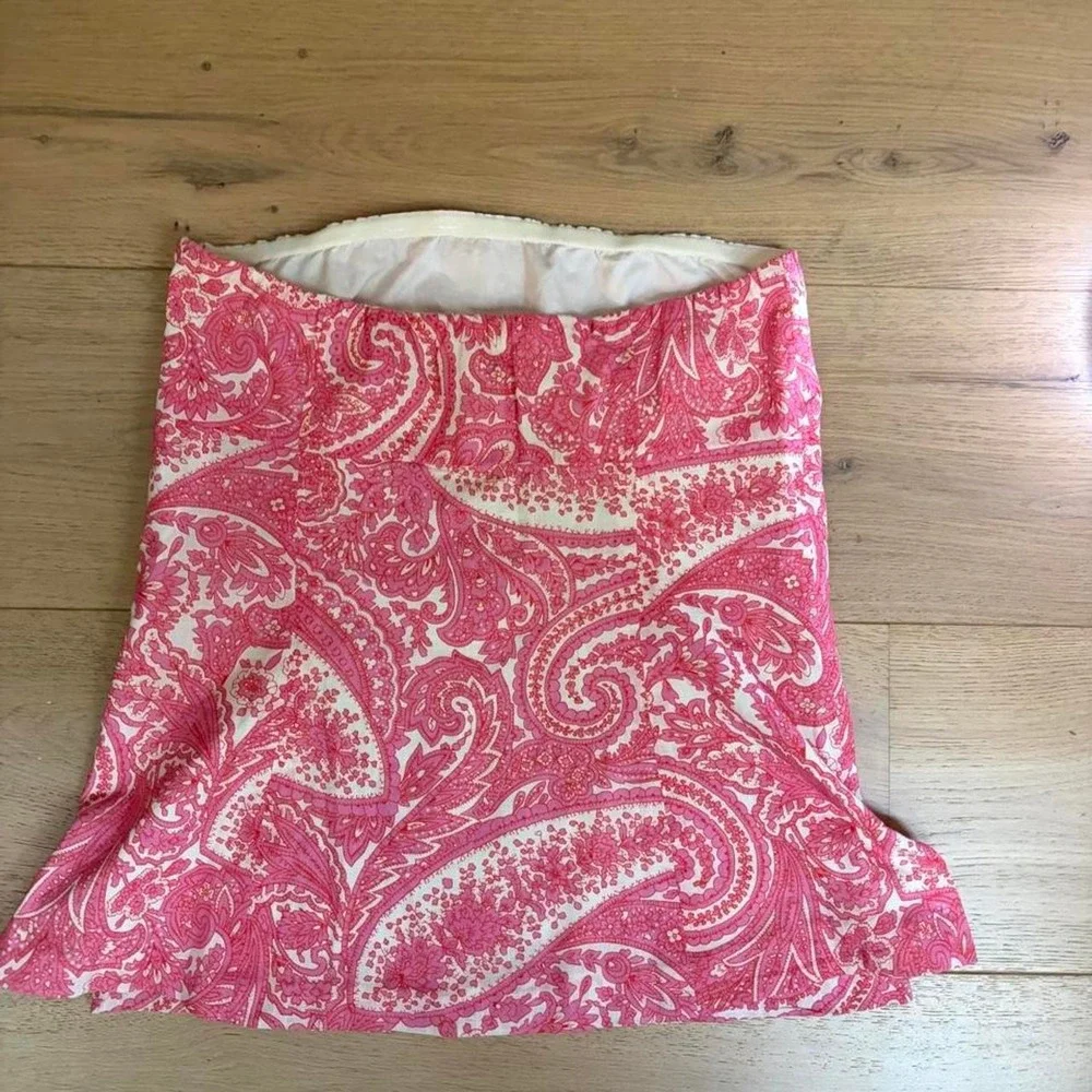 J. Crew Paisley Cotton Tube Top